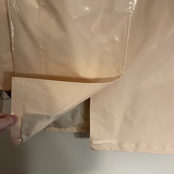 Jane Post Women S Peach Detachable Hood Iconic Princess Rain Slicker Jacket NWT - Picture 13 of 14